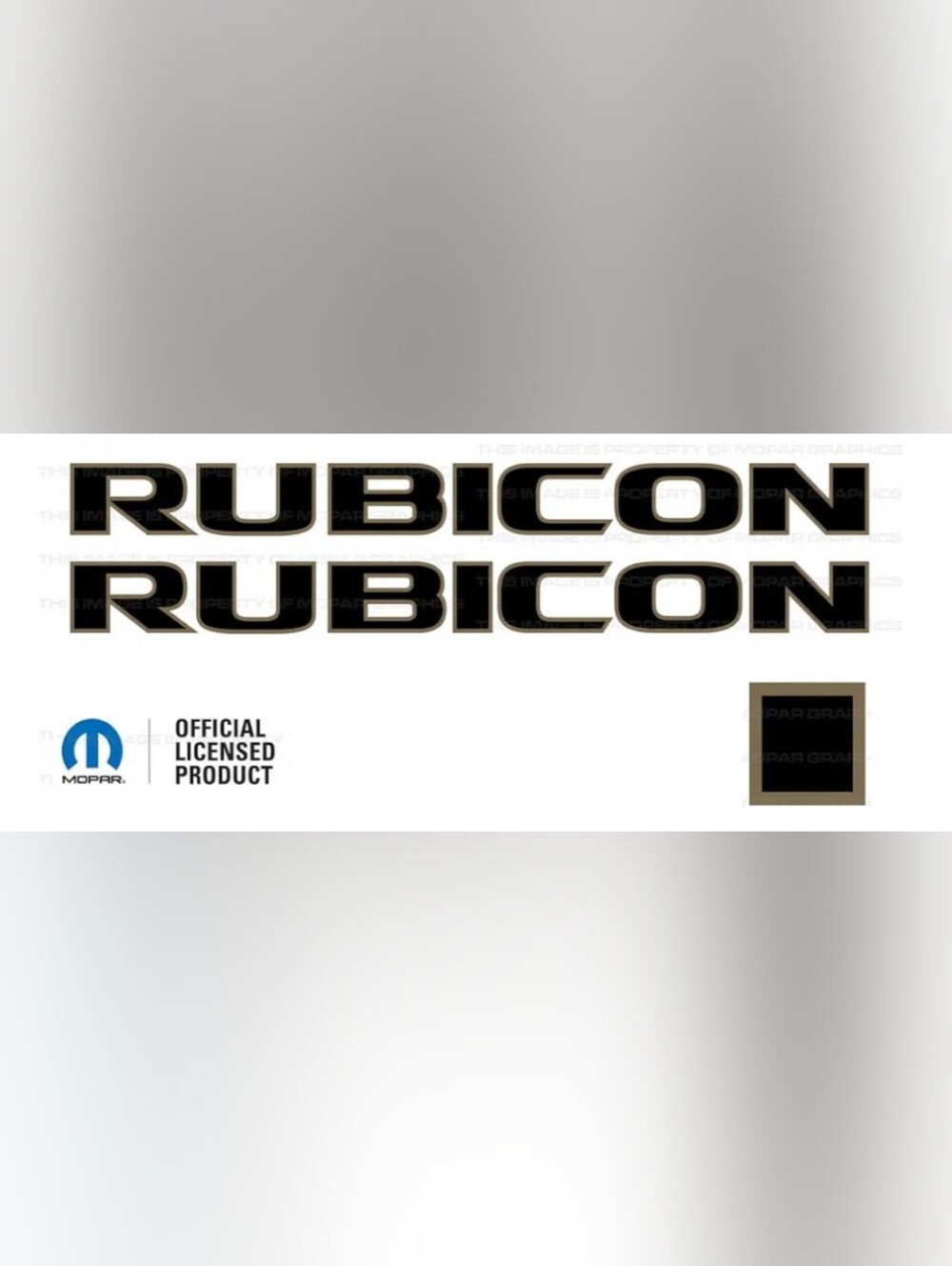 Rubicon Hood Graphic Vinyl Decal fits Jeep Wrangler JK (2007-2018)